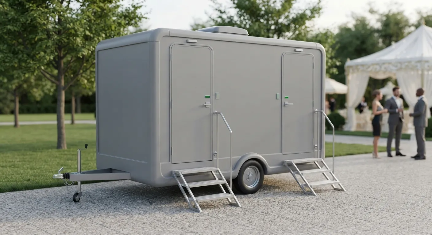 2 Stall Restroom Trailer in Redwood City, CA