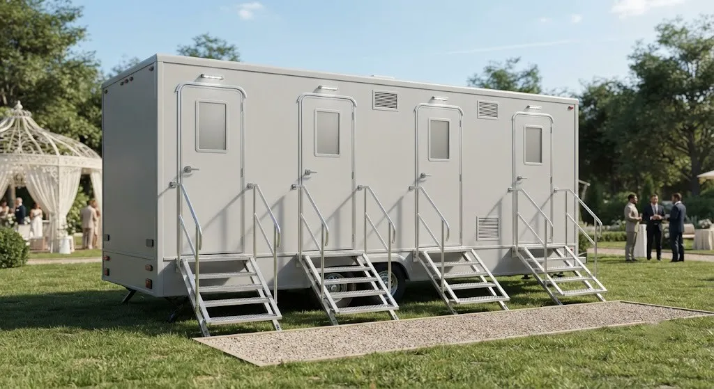 4 Stall Restroom Trailer in Redwood City, CA