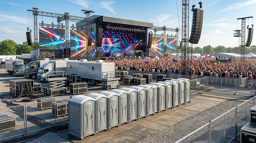 Concert Restroom Rental in Redwood City, CA