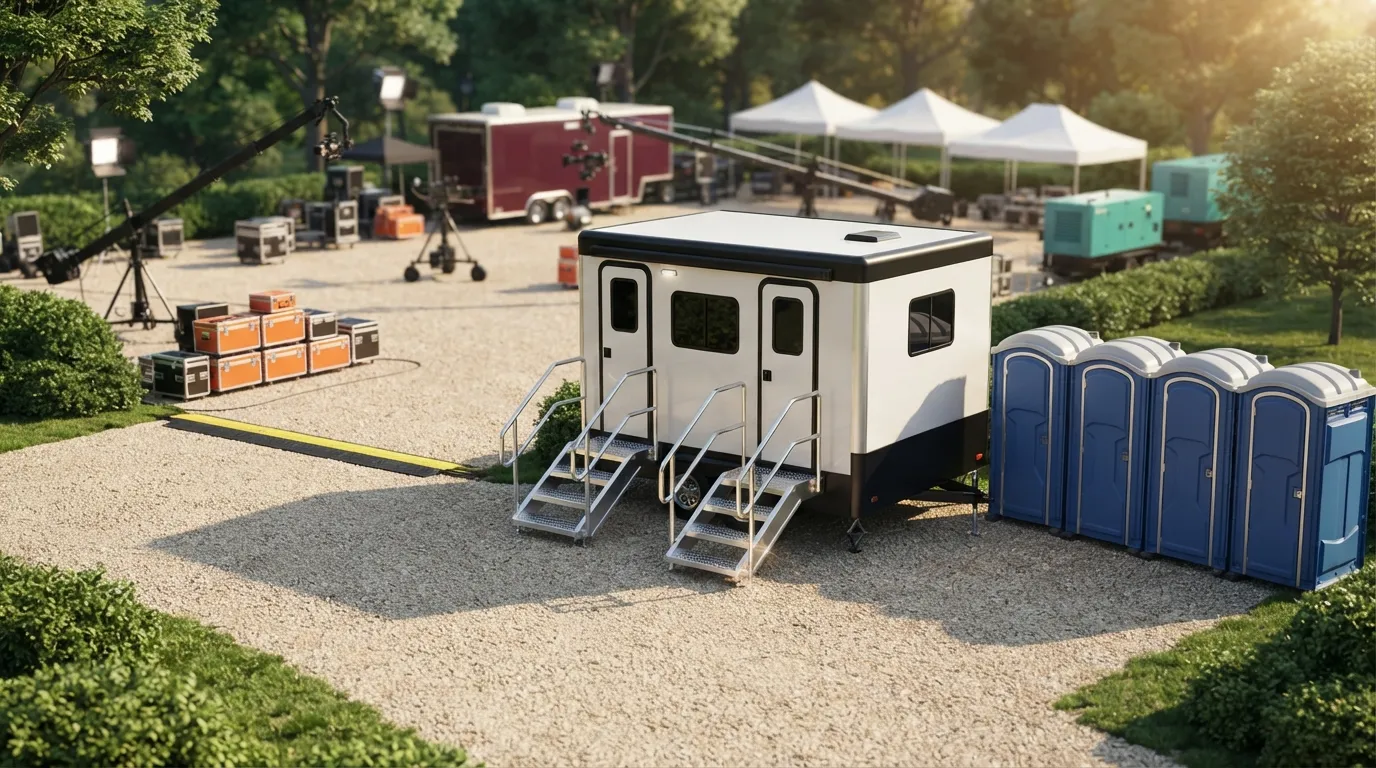 Film Set Restroom Rental in Redwood City, CA