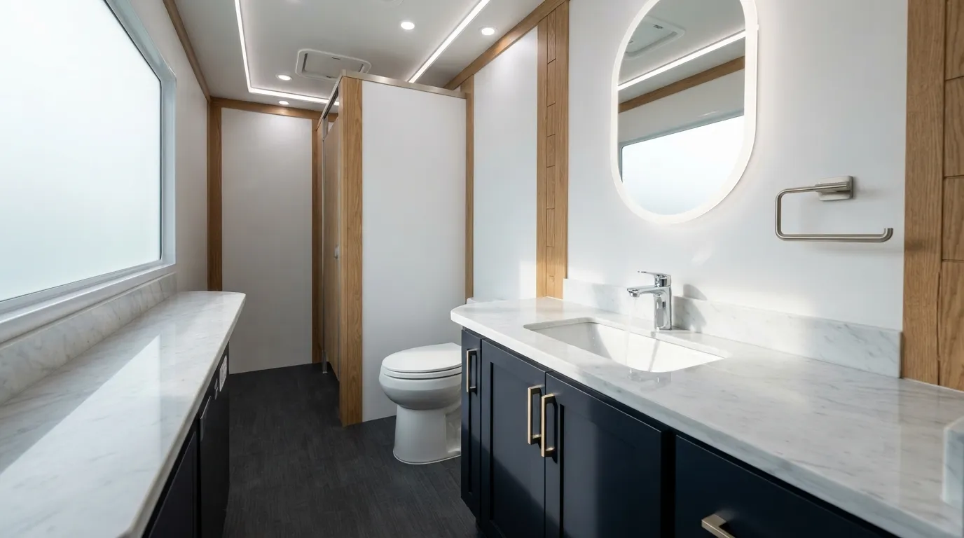Luxury Restroom Trailer in Redwood City, CA