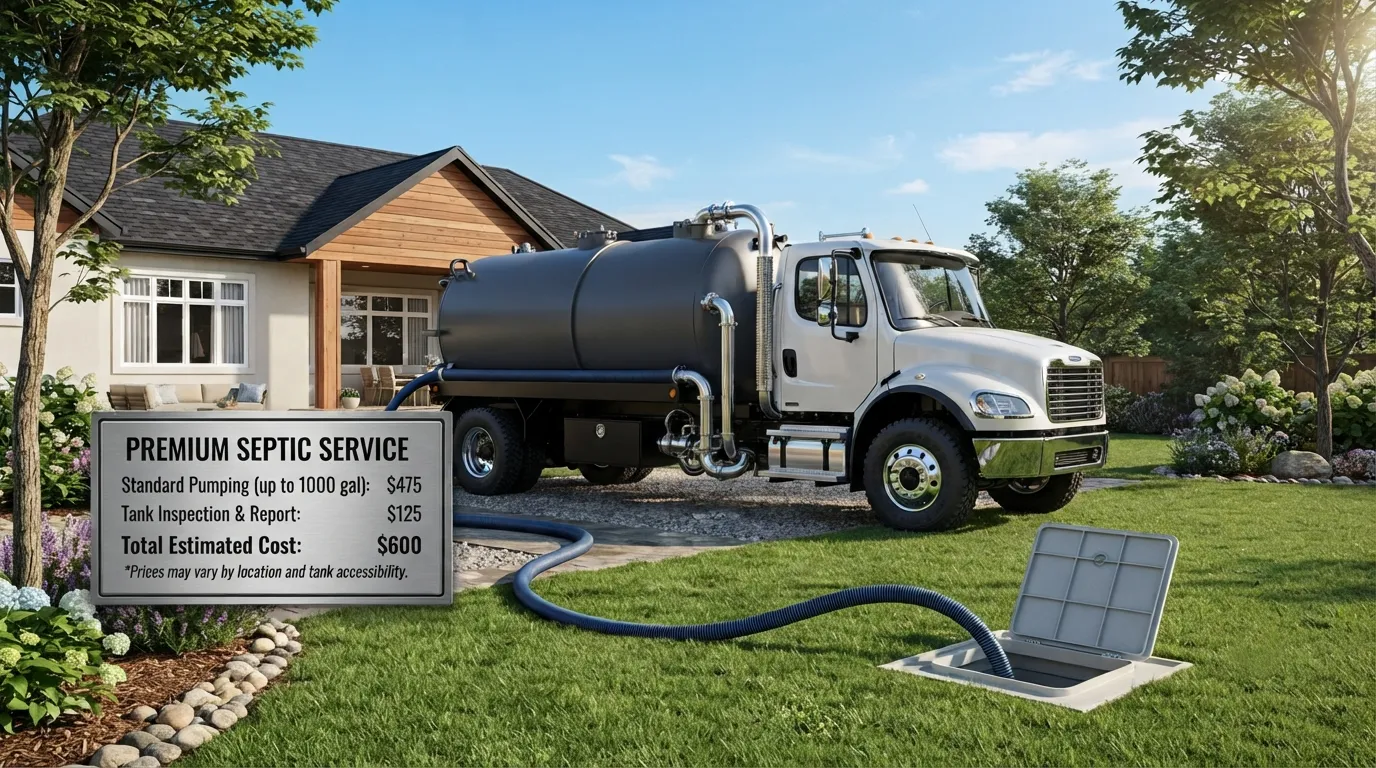 Septic Tank Pumping Cost in Redwood City, CA